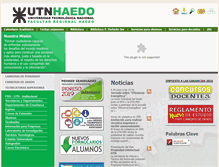 Tablet Screenshot of frh.utn.edu.ar