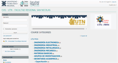 Desktop Screenshot of frsn.cvg.utn.edu.ar
