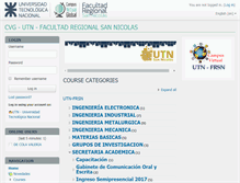 Tablet Screenshot of frsn.cvg.utn.edu.ar